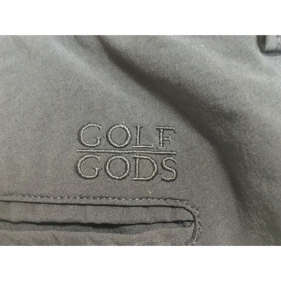 GOLF GODS Men’s Sz 42 Golf Shorts Black Classic Nylon Sportswear Outdoor Active - Picture 4 of 11
